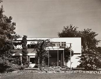 (ARCHITECTURE--20TH CENTURY) A group of approximately 80 photographs of buildings designed by Mies van der Rohe, Philip Johnson, Walter